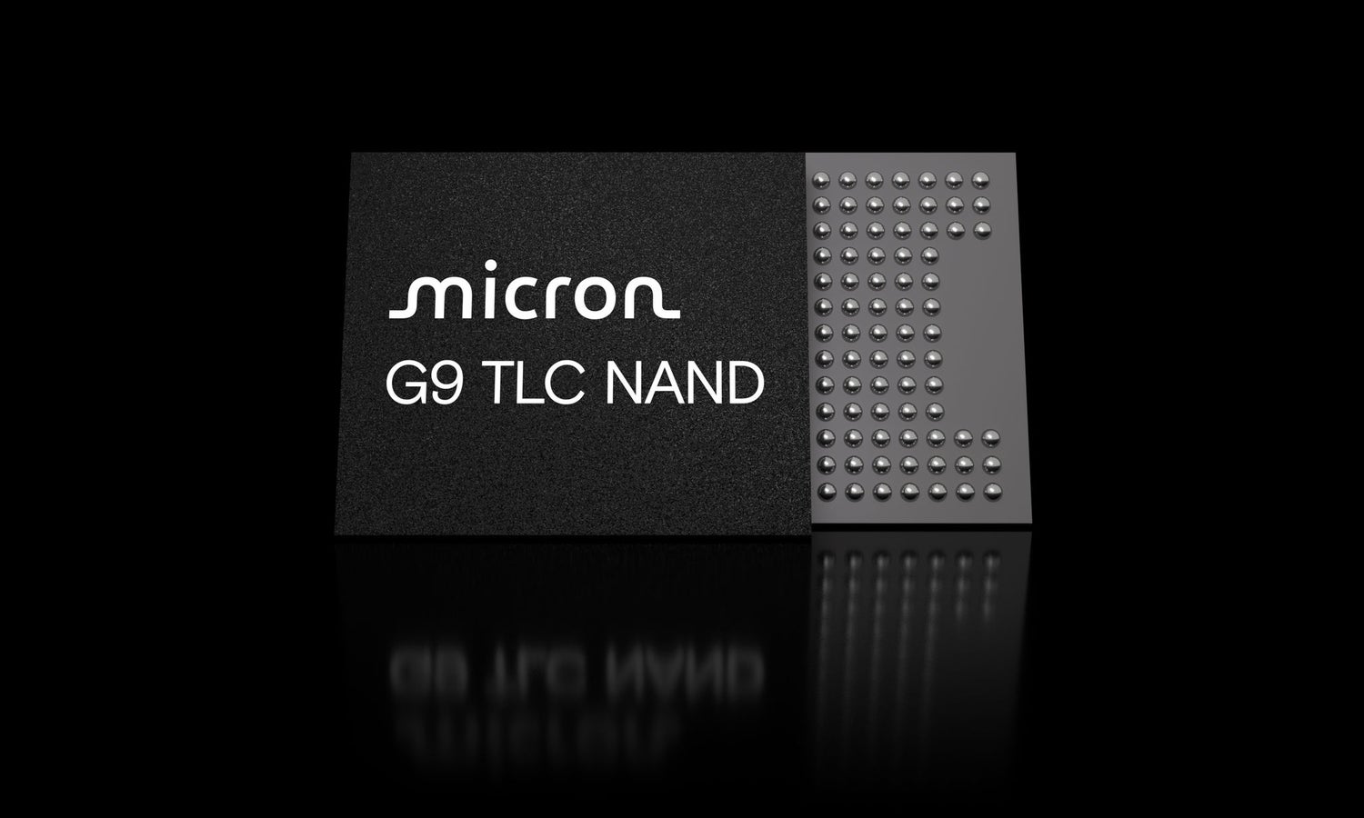 Micron G9 TLC NAND chip front facing